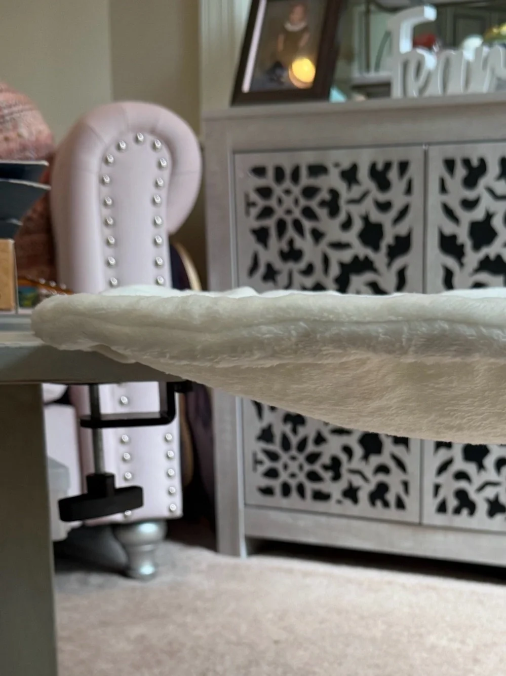 Cat Desk Bed nest 180° Rotating soft desk attachment